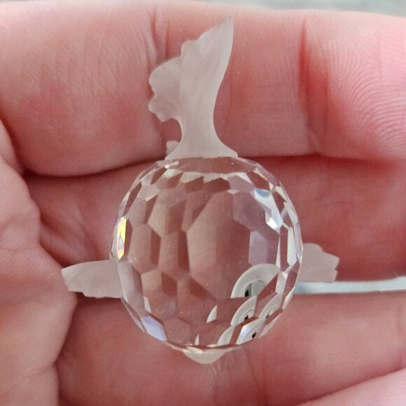 SWAROVSKI CRYSTAL PUFFER BLOWFISH GOLDFISH FIGURINE & MIRROR ORIGINAL BOX - Picture 9 of 15